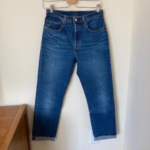 Levi's 501 Straight Leg Jeans Button Fly Size 27